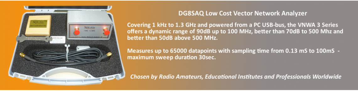 DG8SAQ VNWA 3EC in Presentation Case with SDR-Kits Cal Kit