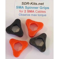 SMA Spinner Grips 2 Cable Set  - Red/Black